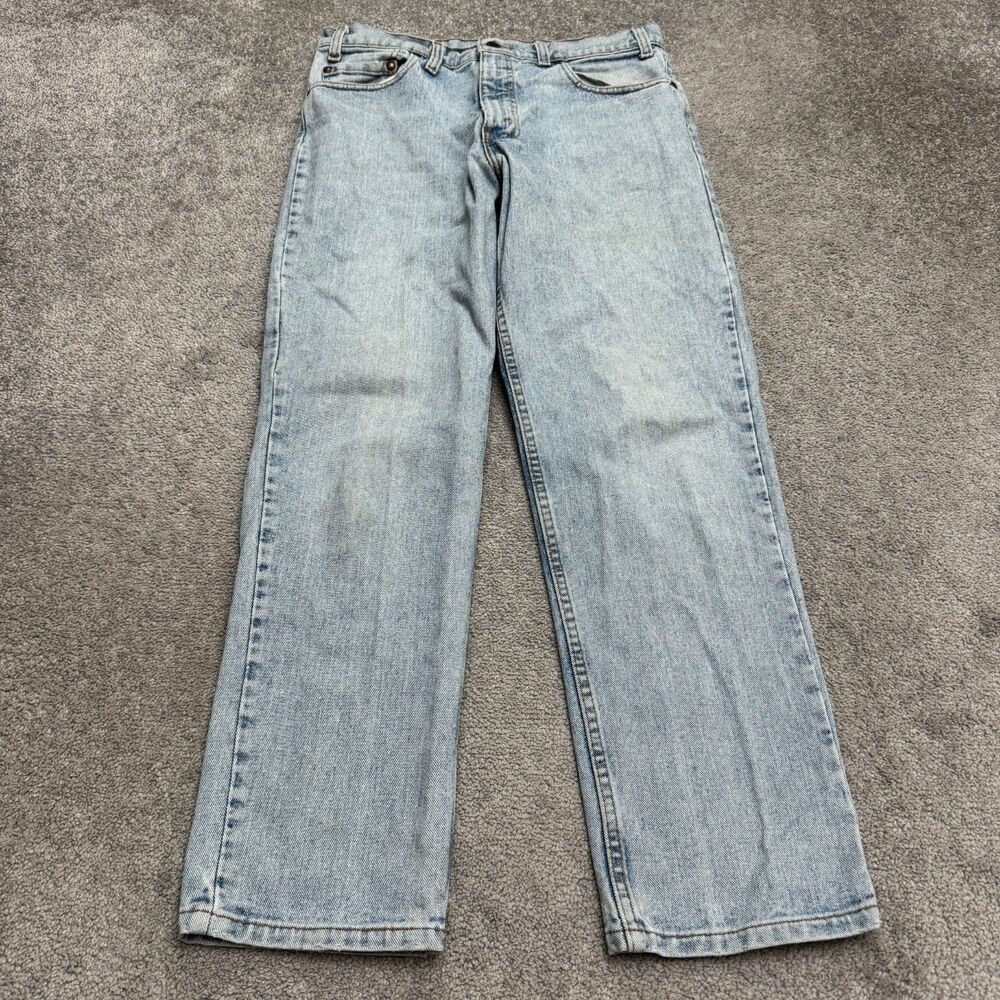 Vintage 1992 Levi's 540 Relaxed Fit Straight Denim Jeans Mens 34x30 Light Wash